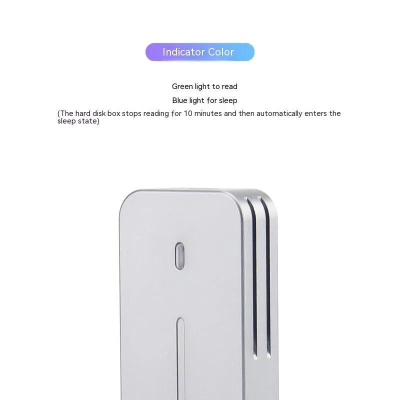 Aluminium alloy M.2 NVMe SSD enclosure measuring 5.2cm by 2.8cm