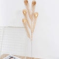 Artificial Persian eucalyptus ginkgo leaf flower arrangement in gold plastic for wedding home decor