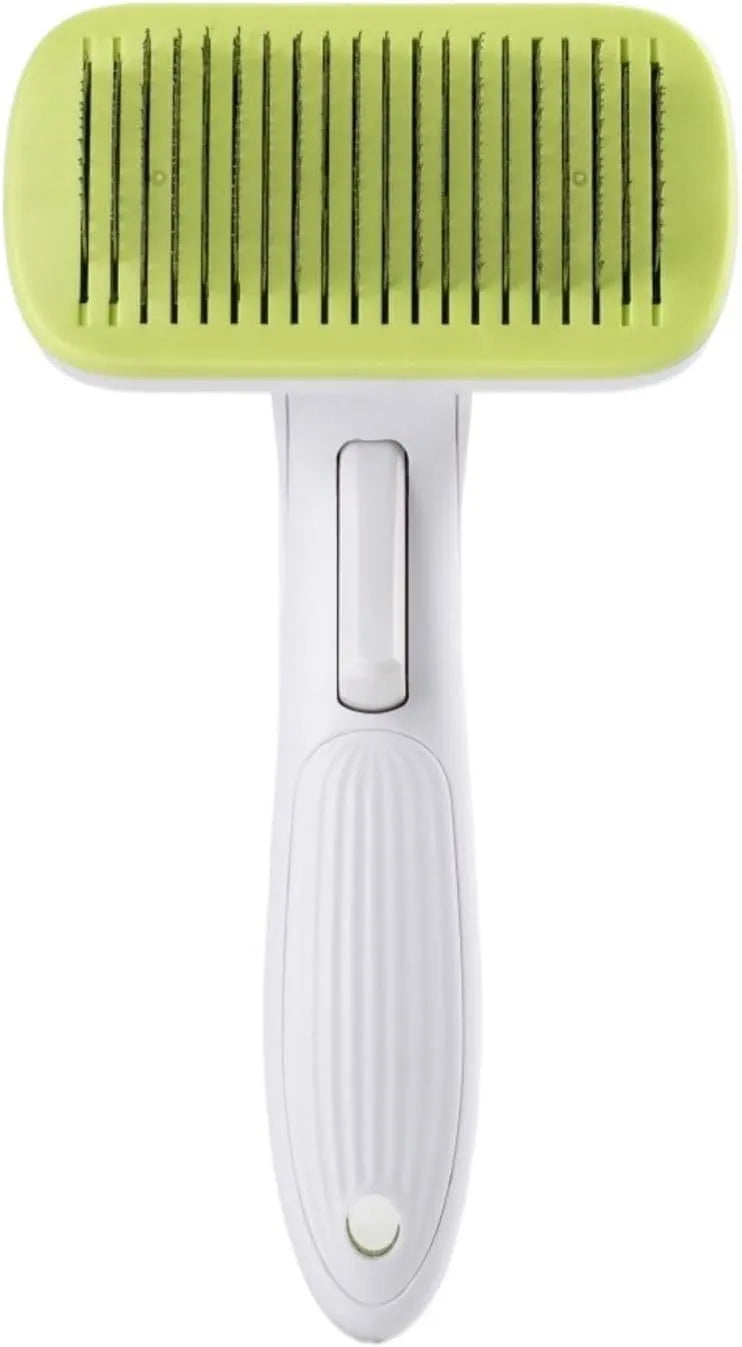 Automatic pet hair removal comb for dogs and cats in blue colour