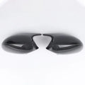 Pair of black ABS plastic rearview mirror shells for BMW 3 Series E90 replacement