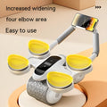 White fitness roller with LED timing screen for abdominal exercises