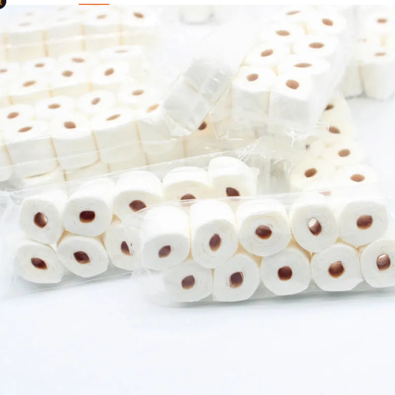 Simulated paper tissue roll model for children's educational play measuring 30x15x80mm