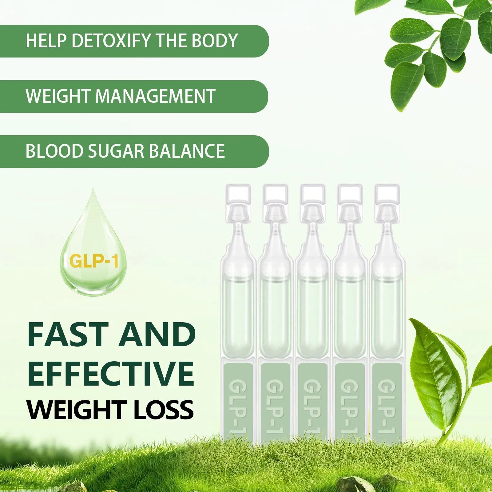 Boxed pack of facial care drops with 50g net content for lifting firming and abdomen slimming