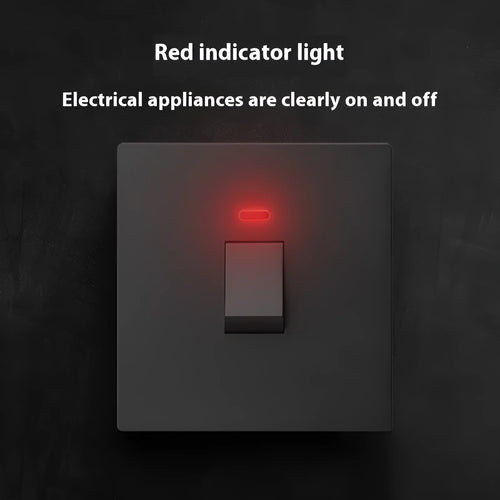 25A or 45A three-pole electrical switch with illuminated panel in gold, grey or white