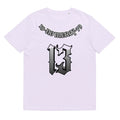 Loose fit cotton summer t-shirt with short sleeves and round neck in grey colour