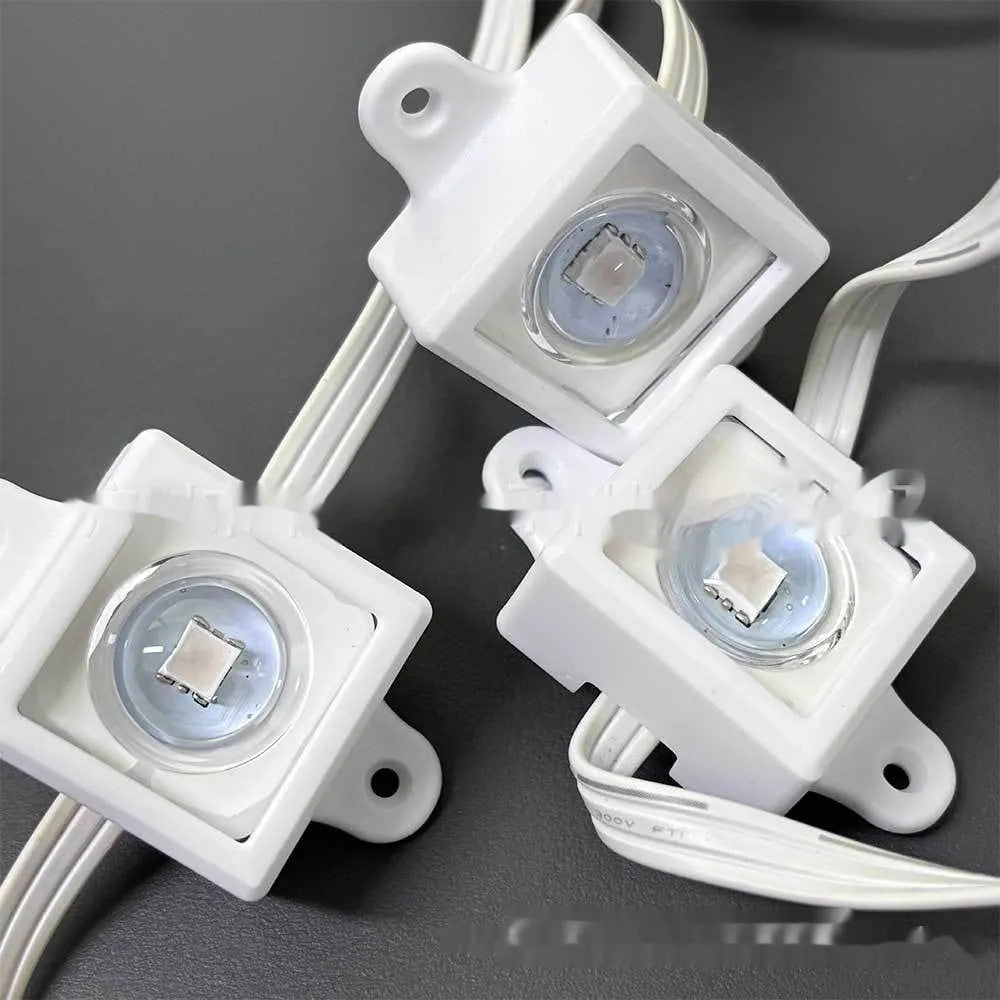 White plastic LED protective lampshade measuring 1.7cm by 6cm on a plain background.
