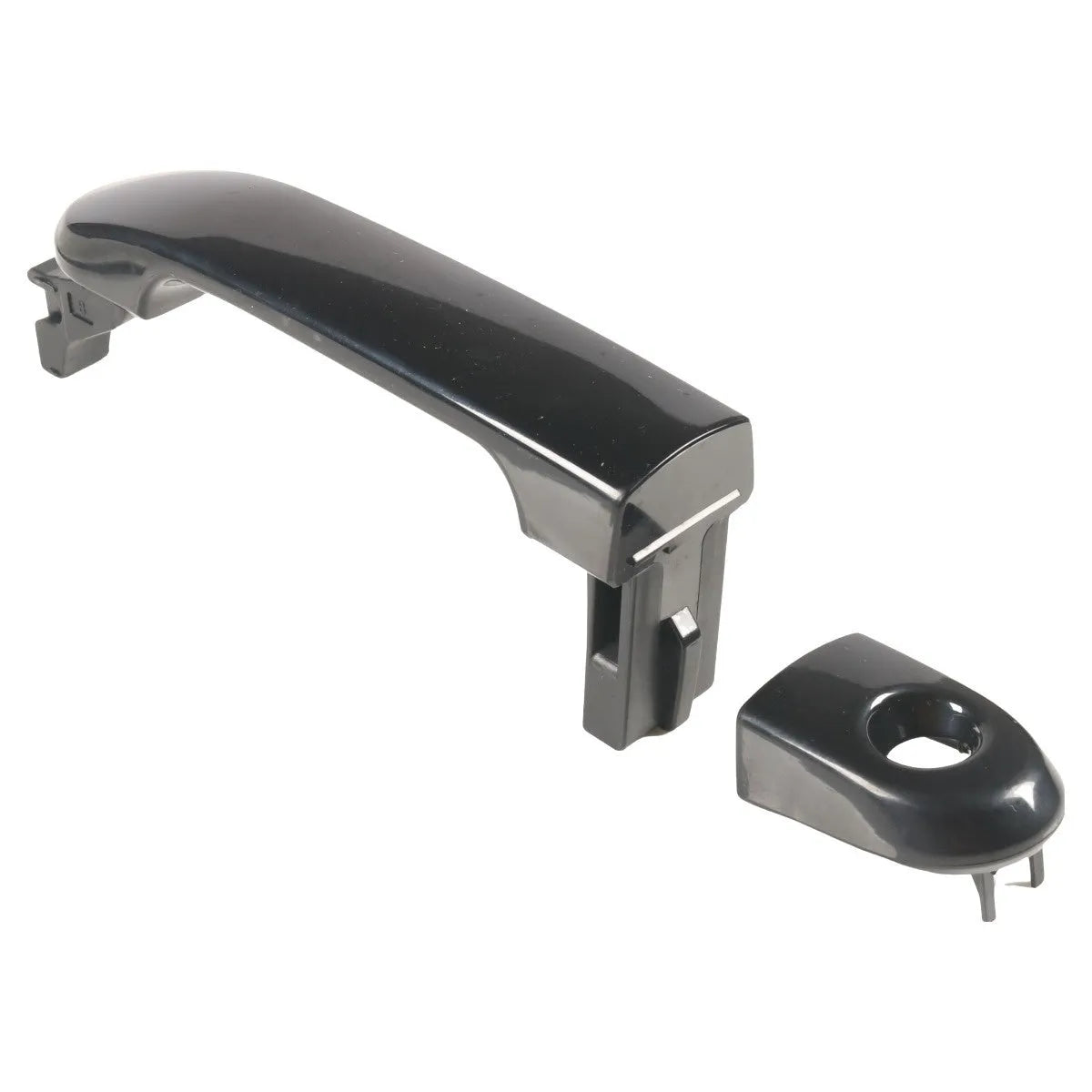 Black ABS plastic left front car door handle part number 82641-EL12A for vehicle door replacement