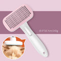Automatic pet hair removal comb for dogs and cats in blue colour
