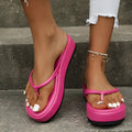 Thick bottom herringbone pattern flip-flops in multiple colours on a white background.