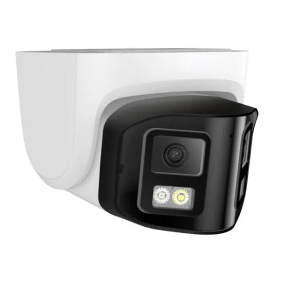 4MP dual-lens IP safety belt panoramic CCTV webcam with dimensions 124x72x201mm