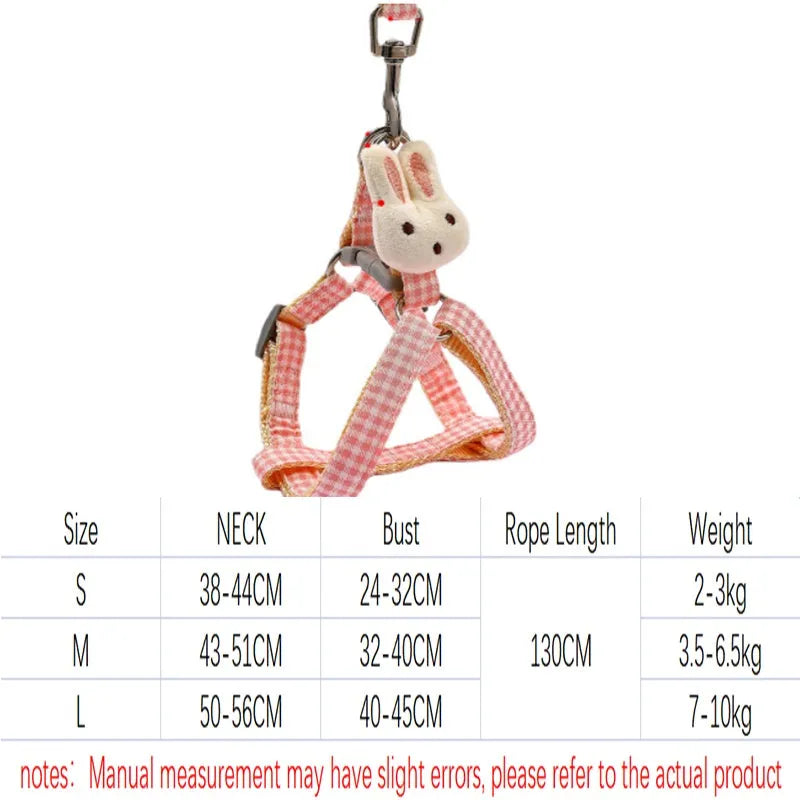 Quick release small dog harness and leash set in blue colour with anti-pull design