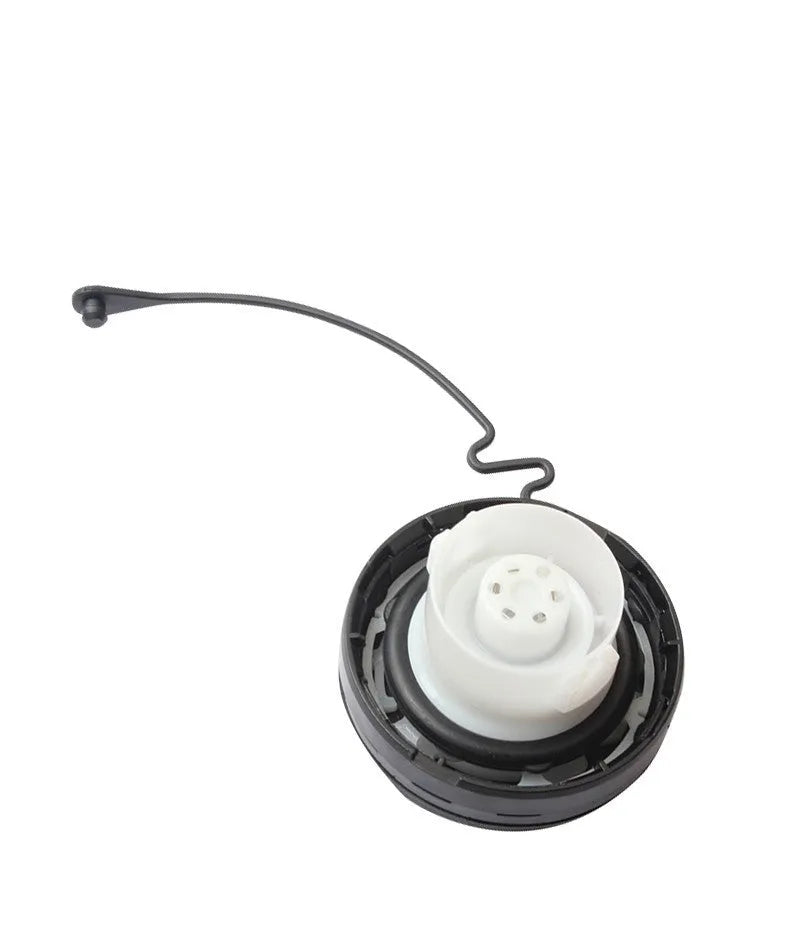 Black snap-type replacement fuel tank cap for Toyota vehicles