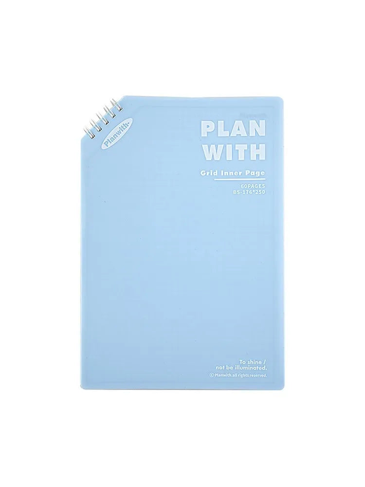 Artsy ins style salt series student draft notebook showing oblique angle design with 60 sheets