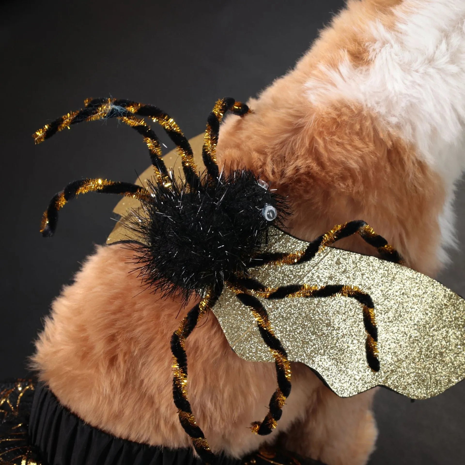 Polyester Halloween costume suit for pets shown in solid colour with size options S M L XL