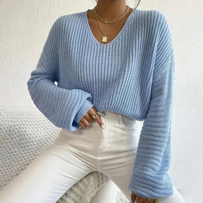Solid colour long sleeve polyester pullover top available in five colour options