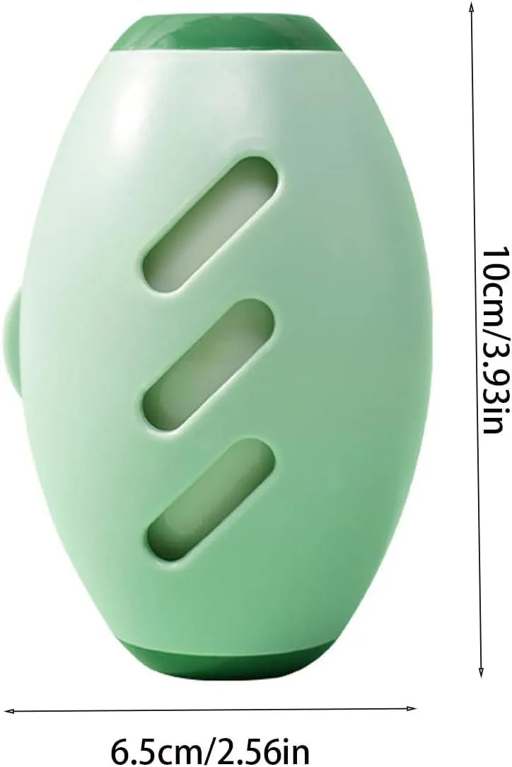 Green and white washable reusable gel lint roller ball for portable pet hair removal