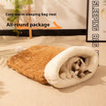 Flannel cat sleeping bag pet nest measuring 50 by 40 centimetres with PP cotton filling
