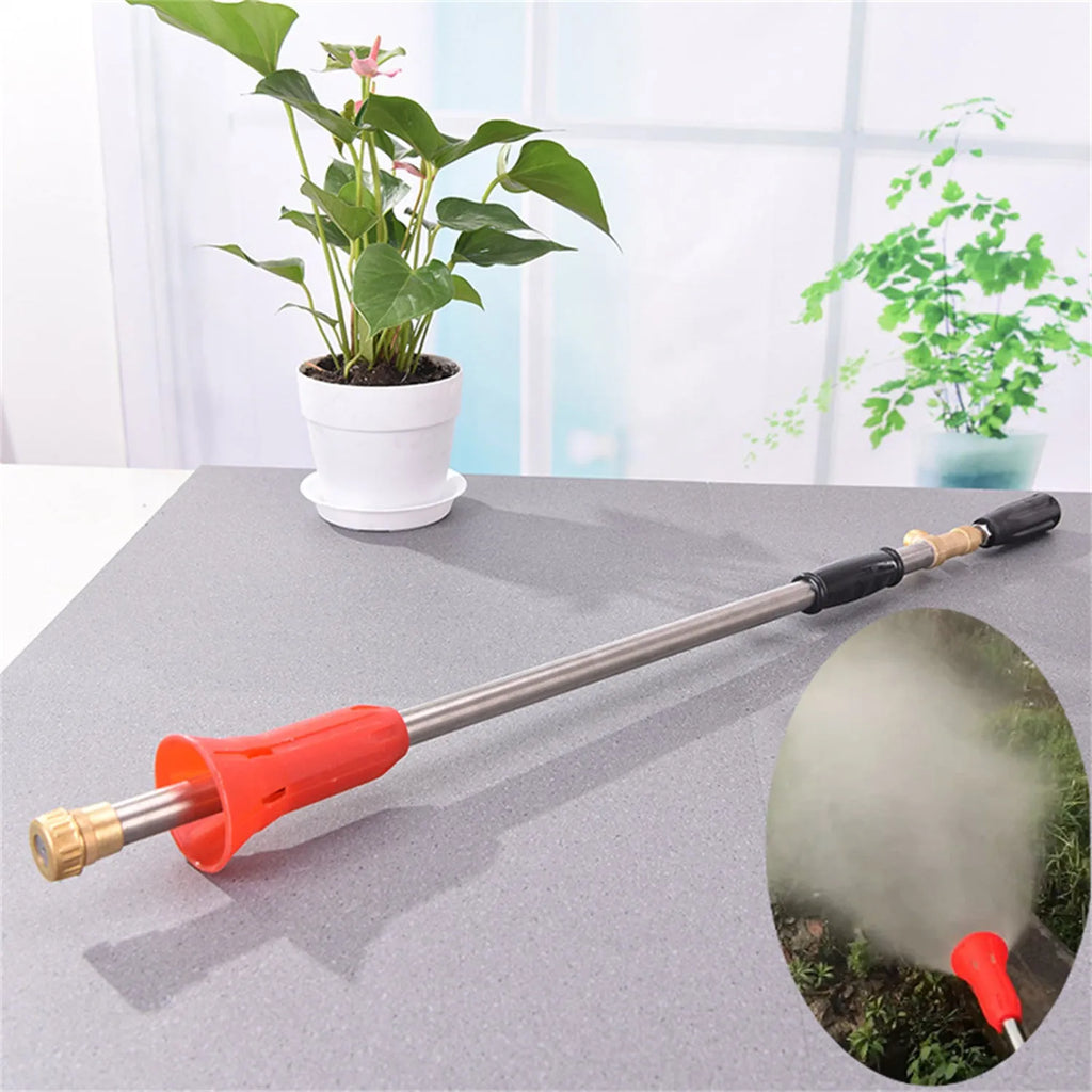 Adjustable agricultural spray gun for pesticide spraying with submachine gun style design