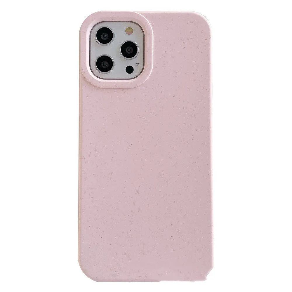 Fully degradable wheat straw phone case for Apple iPhone 14 Pro Max in black, blue, pink and white colours