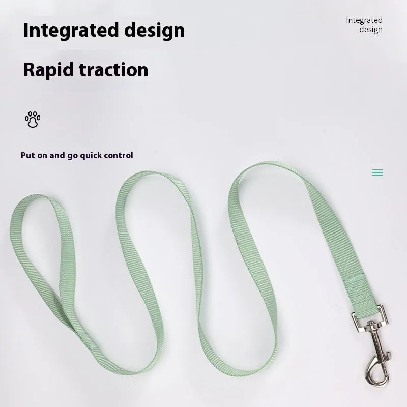 Solid colour polyester dog tug-of-war rope toy shown in blue, with hand loops, for interactive play with pets.