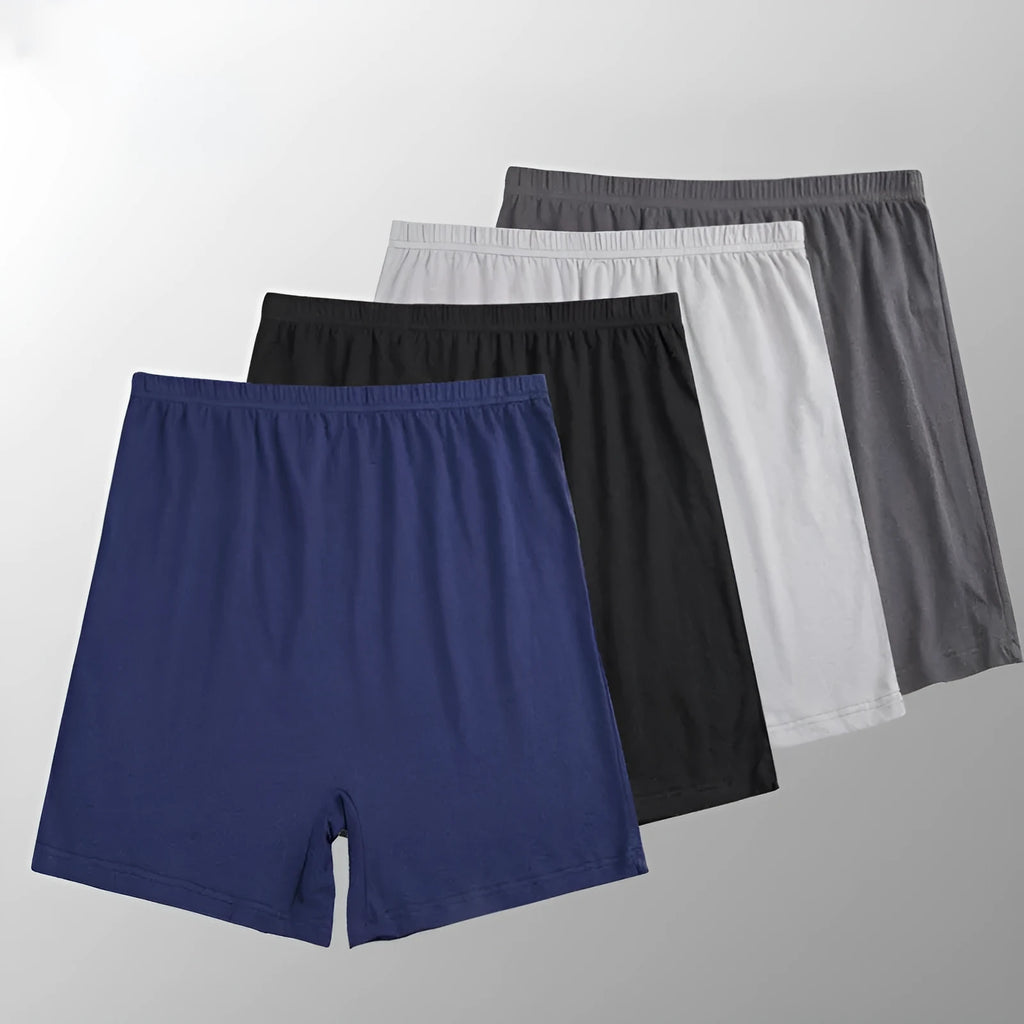 Men's solid colour modal boxers on a white background, showing the high-waist design.