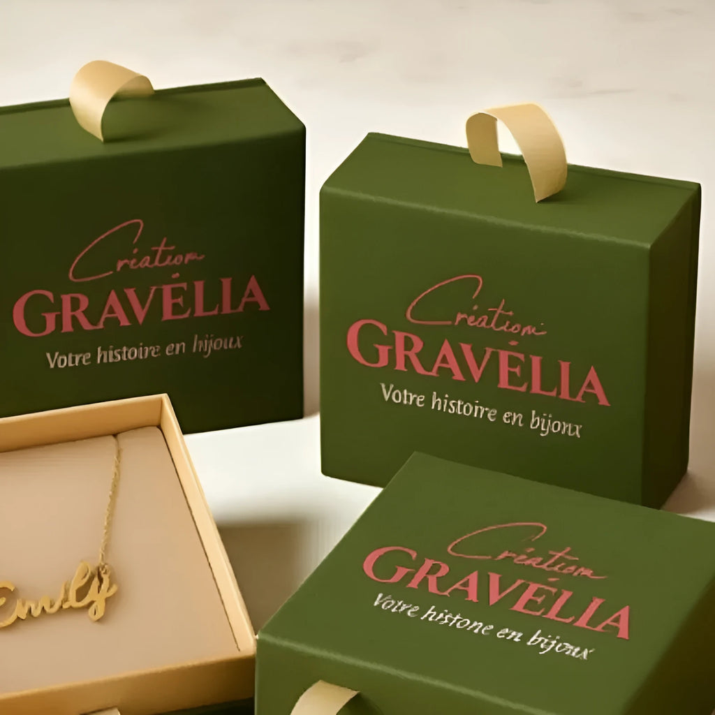 Retro green cardboard jewelry box with flannel sponge insert, 10x10x3.5cm portable drawer design
