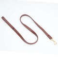Roran high-grade PU leather pet traction belt in black or maroon colour with adjustable length options