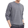 Men's Regular fit pullover sweater in light camel wool for autumn and winter.