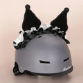 A soft plush cartoon character helmet cover for ears, shown in M size.