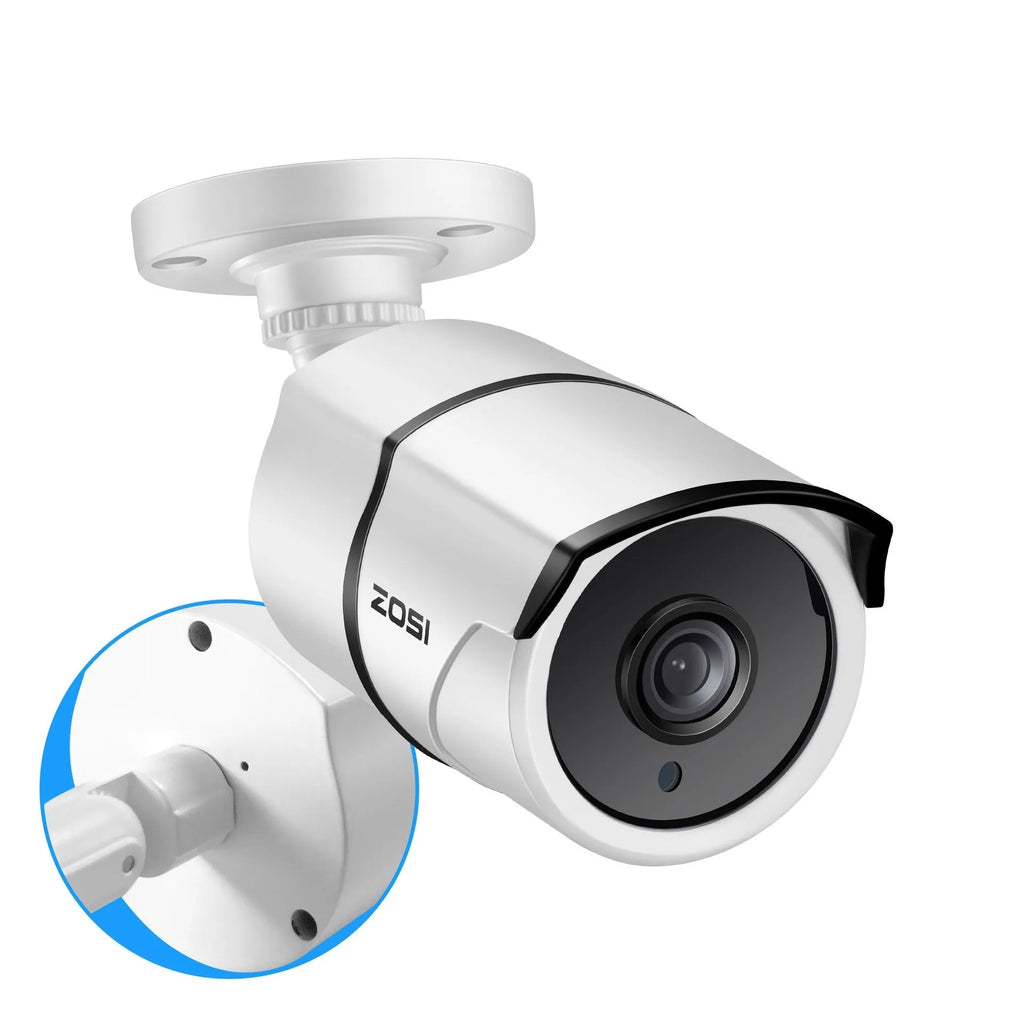 ZOSI POE security camera system with network video recorder and outdoor surveillance cameras