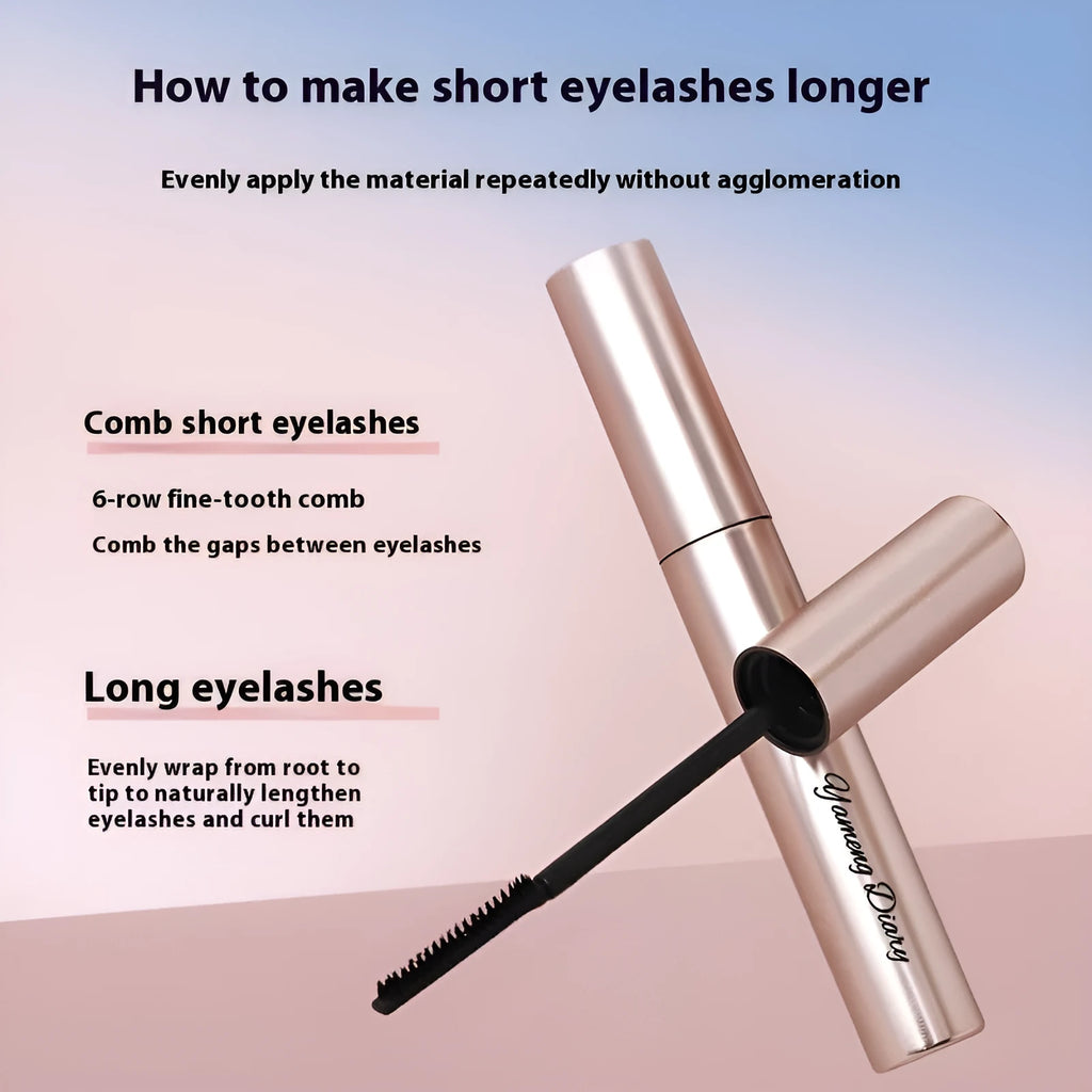 Long curling mascara in black and brown colour options for extended wear and curl retention