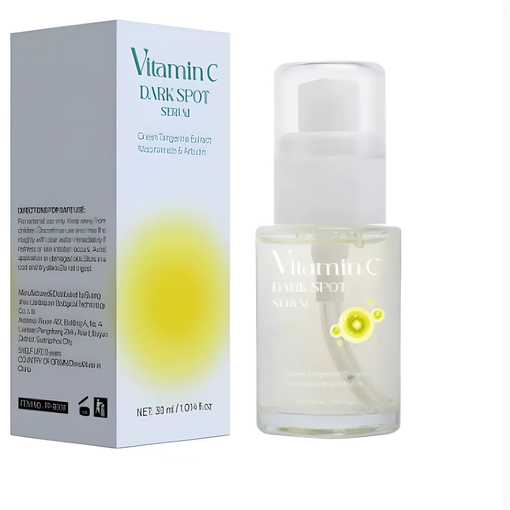 30ml glass bottle of Vitamin C spot removal facial essence for brightening.