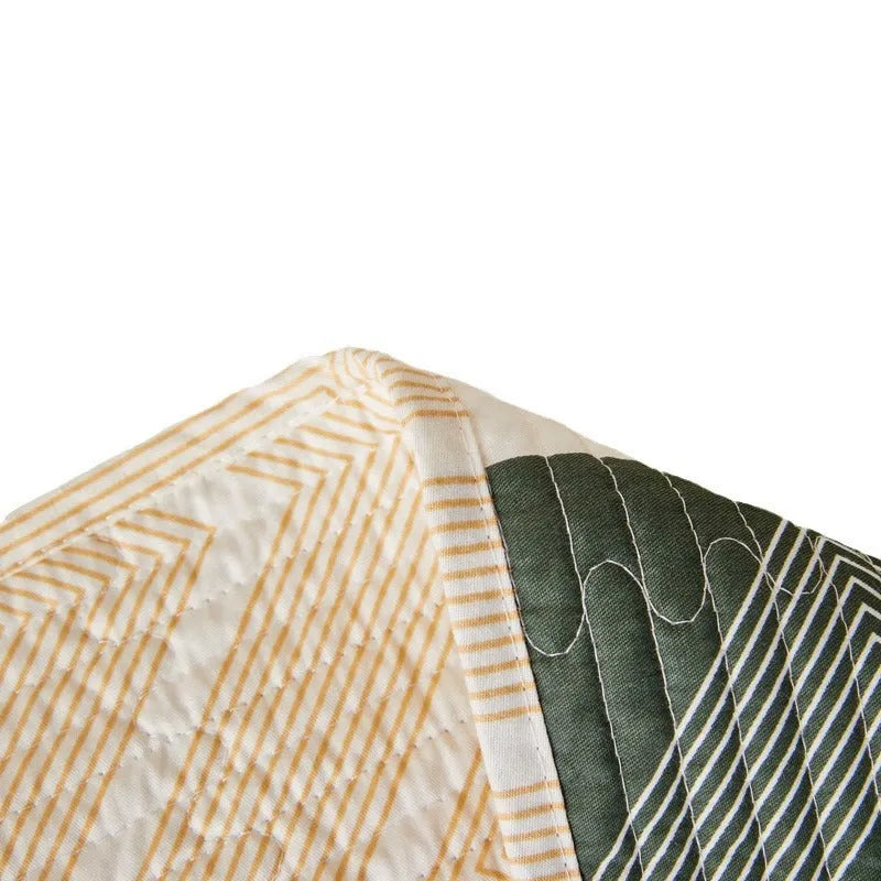 Pure cotton bed sheet set with reactive printed pattern for 2.2 metre beds in modern simple style