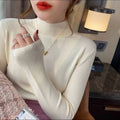 Women's slim fit long sleeve viscose pullover top in Western style available in eight colours
