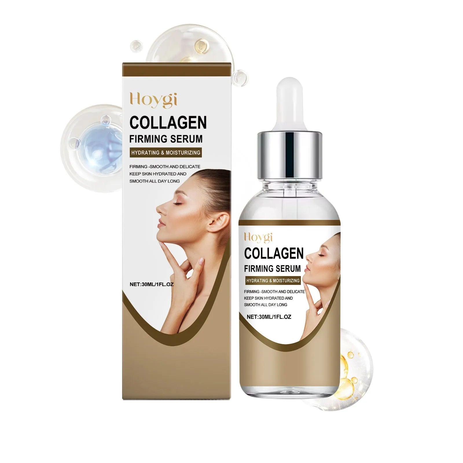 30ml collagen firming care solution serum in compact 2.8cm square packaging