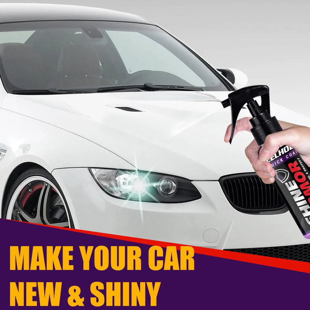 Purple automobile nano coating spray bottle with hand spray wax microplated crystal technology