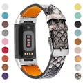 Genuine leather strap for Fitbit Charge 5 and Charge 6 smart watches in multiple colour options