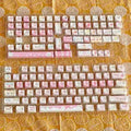 Full set of 141 five-sided sublimation custom keycaps for mechanical keyboards on a white background.