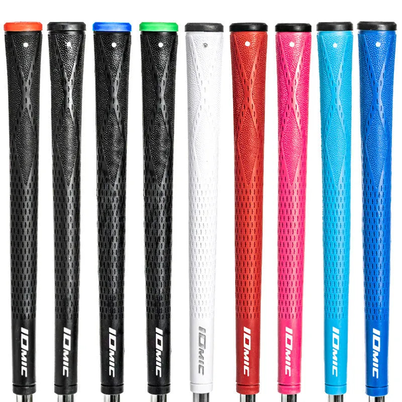 TPE golf club grip in multiple colour options including pink, red, blue, white, and black variants