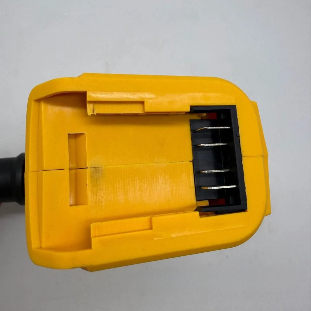 Rechargeable lithium battery snow remover and dust blower with bare metal head
