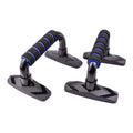 Pair of I-shaped push up bars with PP sponge grip for strength training exercises